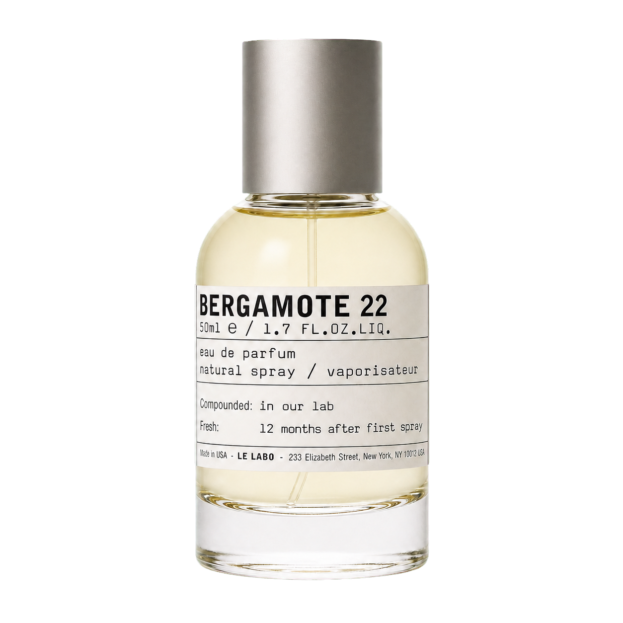 Le Labo Bergamote 22 Eau de Parfum bottle-only-rembg