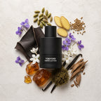 Ombre Leather Eau de Parfum bottle-with-ingredients