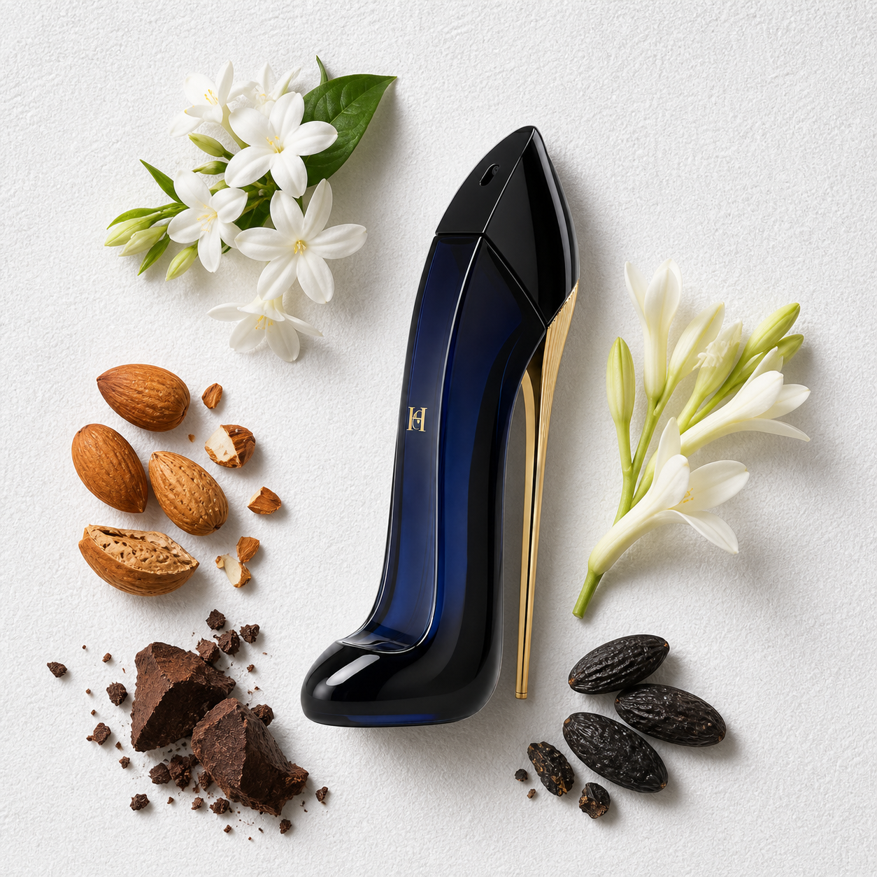 Good Girl Eau de Parfum bottle-with-ingredients
