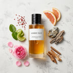 Dior Ambre Nuit Eau de Parfum bottle-with-ingredients