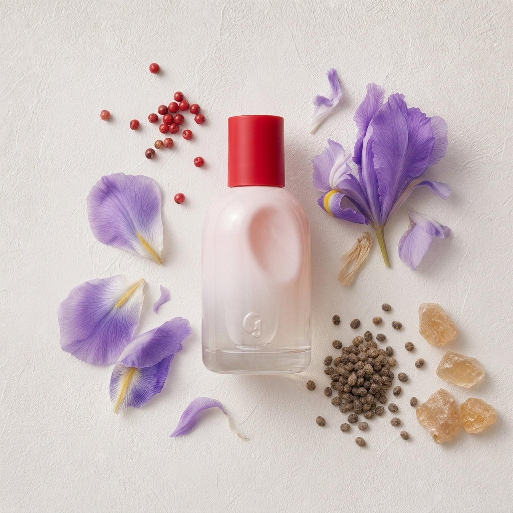 Glossier You Eau de Parfum bottle-with-ingredients
