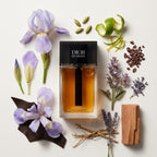 Dior Homme Intense Eau de Parfum bottle-with-ingredients