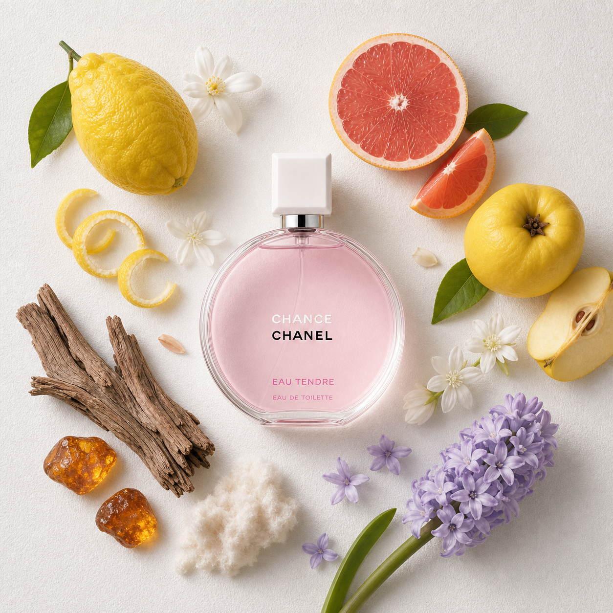 Chance Eau Tendre Eau de Toilette bottle-with-ingredients