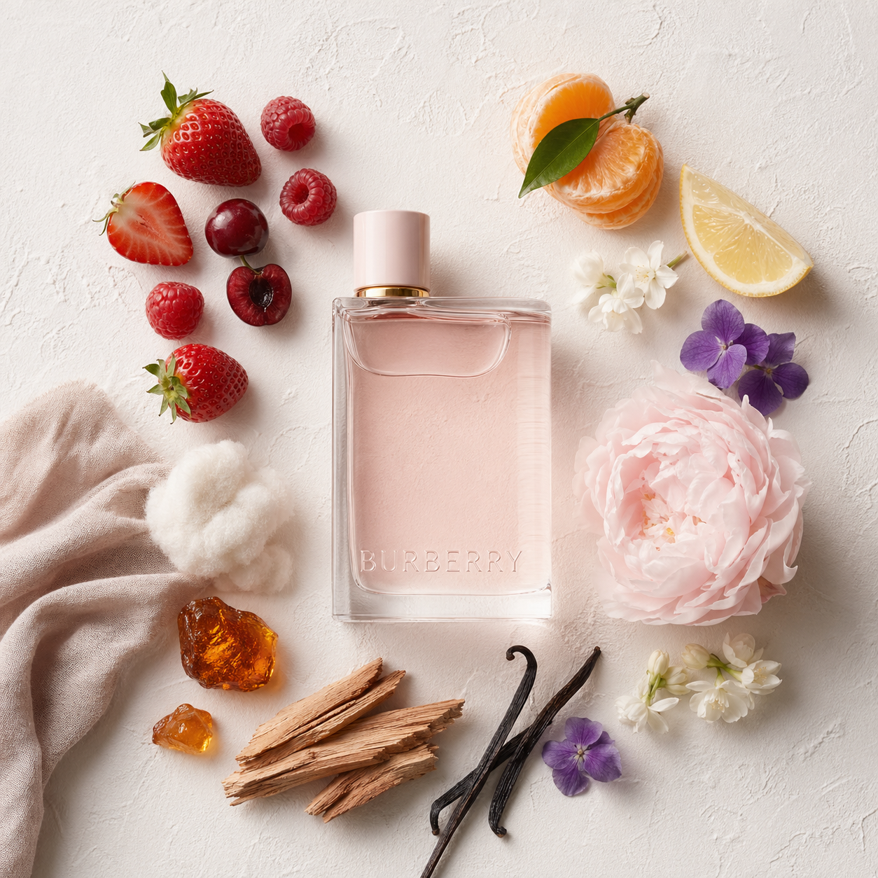 Burberry Her Eau de Parfum bottle-with-ingredients