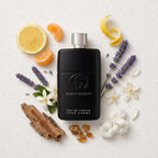 Guilty Pour Homme Eau de Parfum bottle-with-ingredients