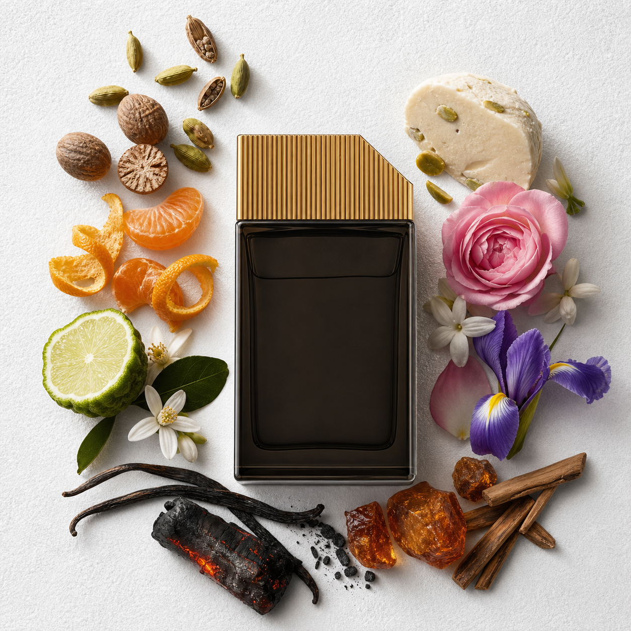 Leather & Smoke noir-extreme-eau-de-parfum bottle-with-ingredients