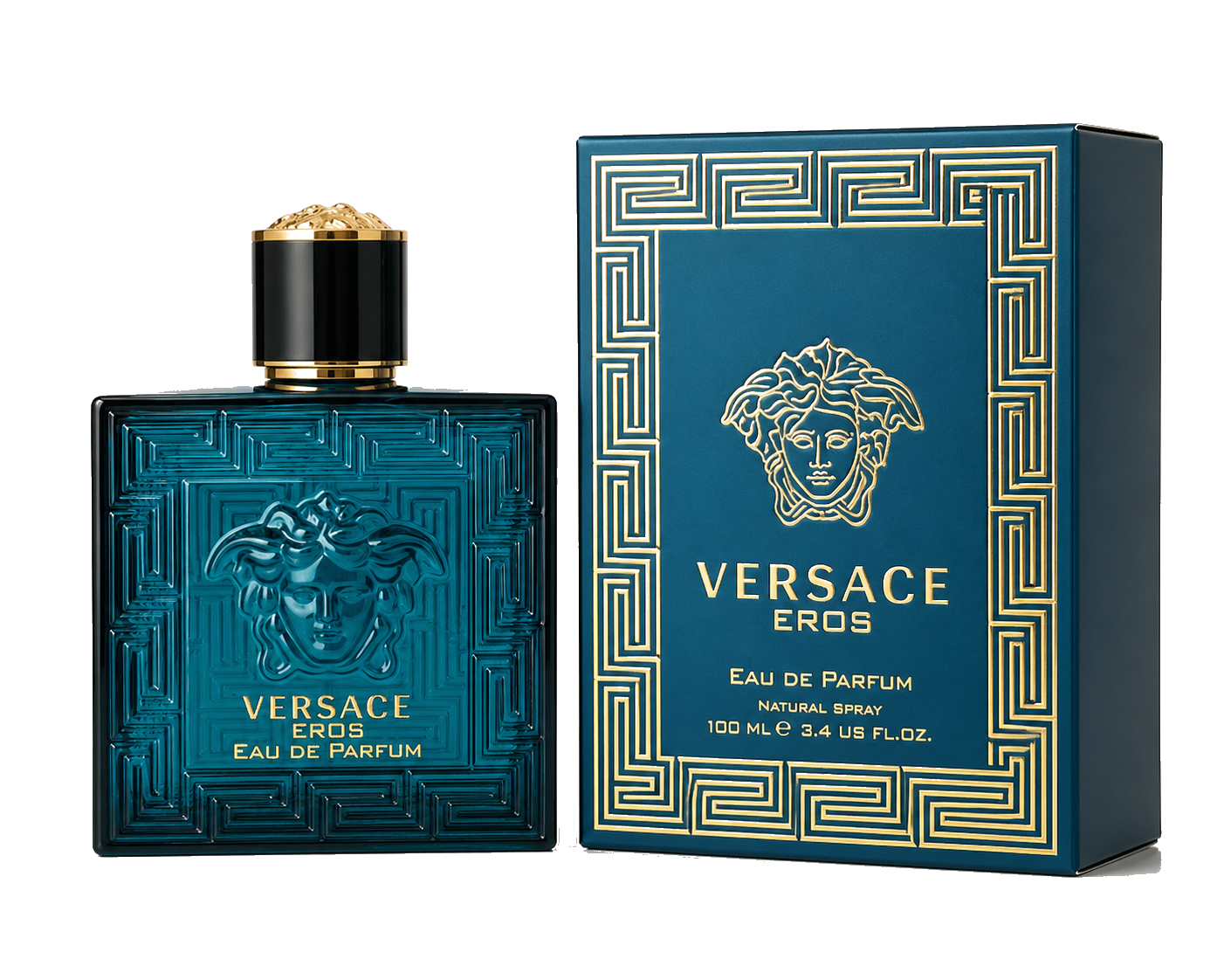 Eros Eau de Parfum packaged-bottle-rembg